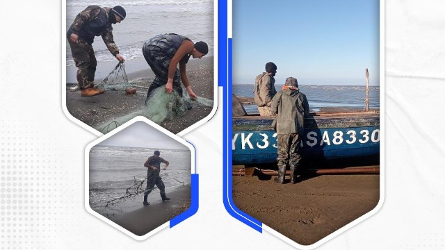 Qanunsuz balıq ovlayan şəxslər saxlanıldı