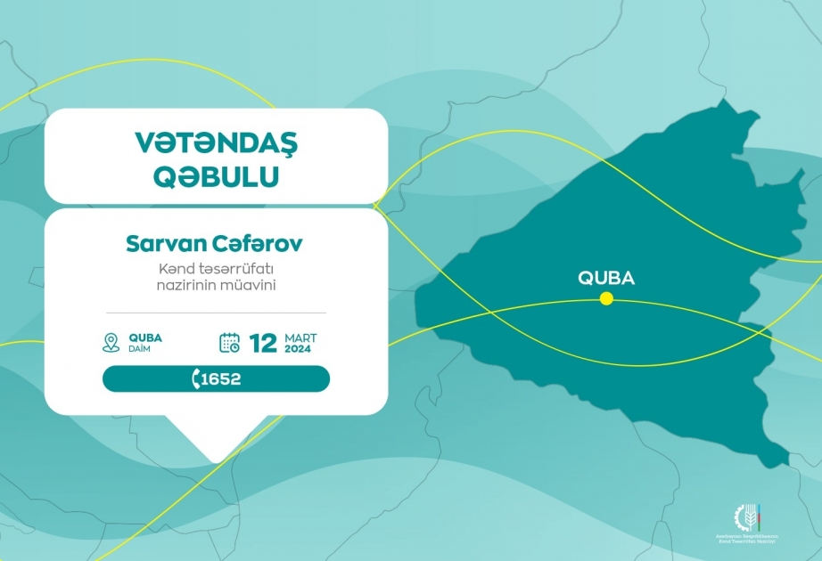 Nazir müavini Qubada vətəndaşlarla görüşəcək