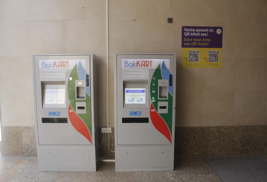 Metroda əlavə yükləmə terminalları yerləşdirildi - FOTO
