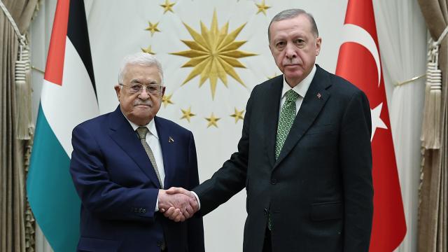 Mahmud Abbas Ərdoğanla görüşdü 