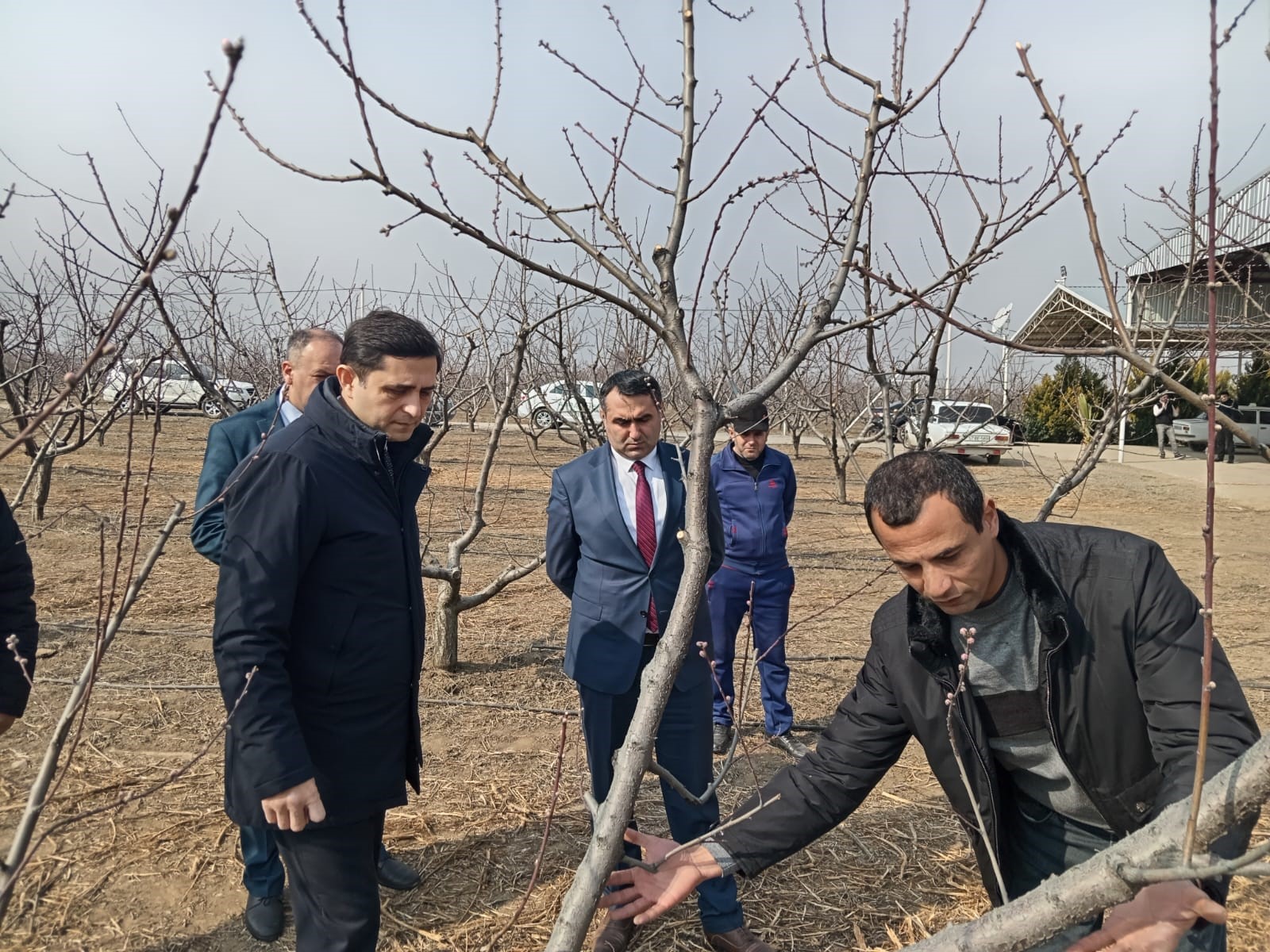 Aqrar Sığorta Fondunun sədri Şəmkirdə fermerlərlə görüşüb - FOTO
