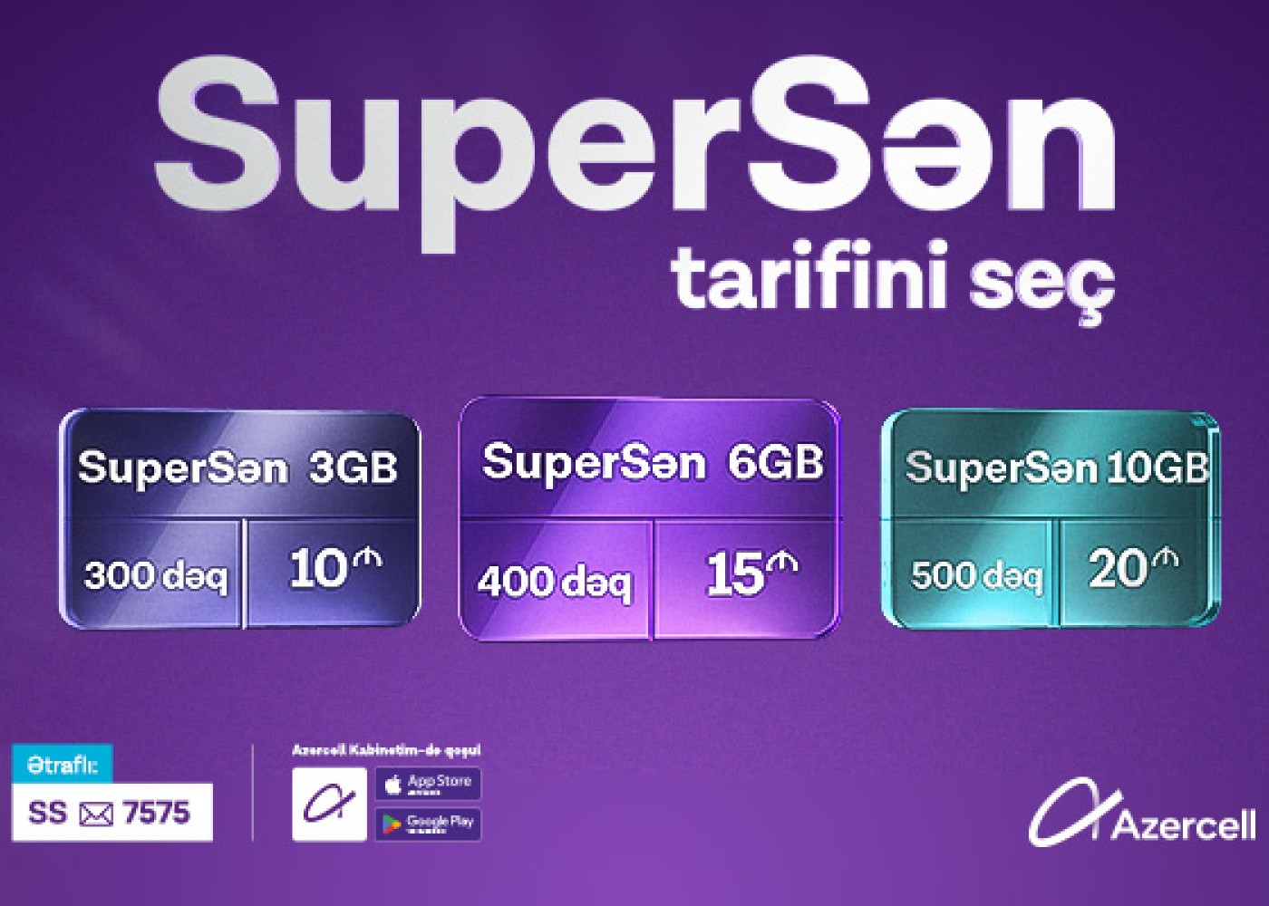 Yeni “SuperSən” tarifində daha çox internet - TARİFLƏR