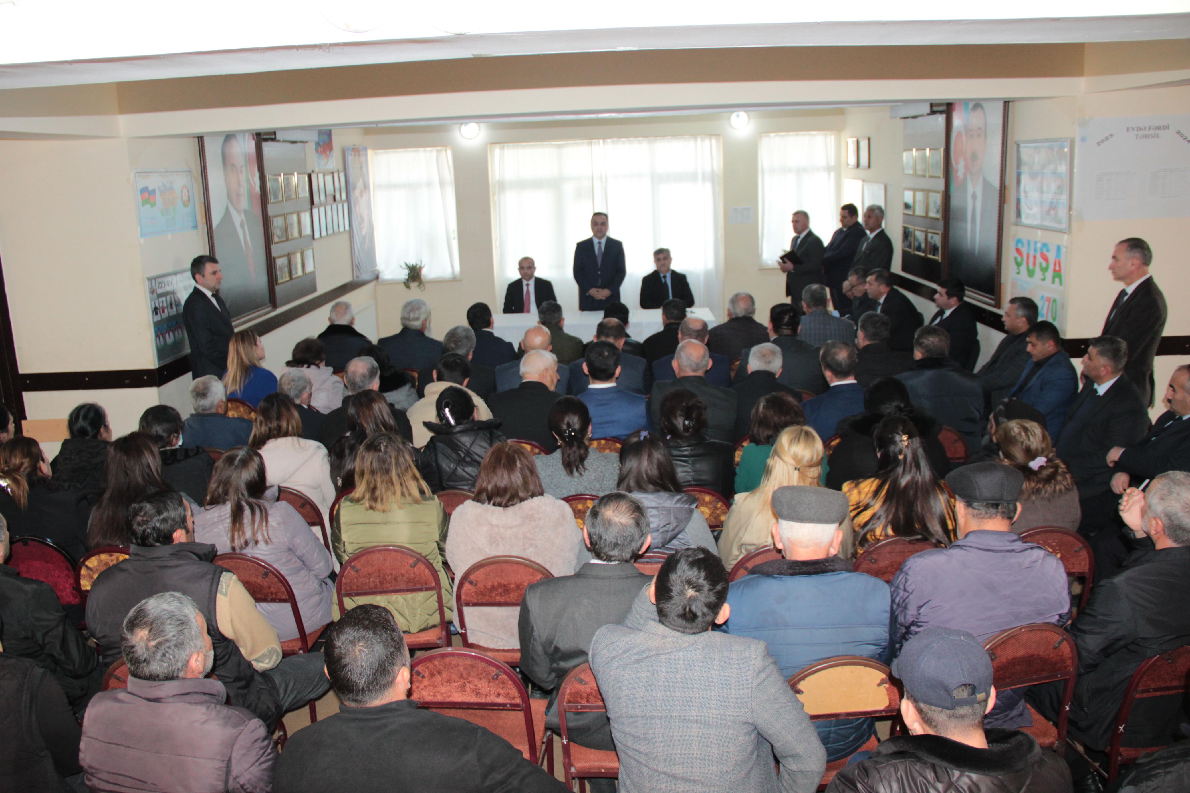 Goranboyun Əlirzalı kəndində səyyar qəbul keçirilib - FOTO