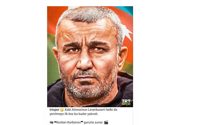“TRT Spor”dan Qurbanovla bağlı paylaşım - FOTO
