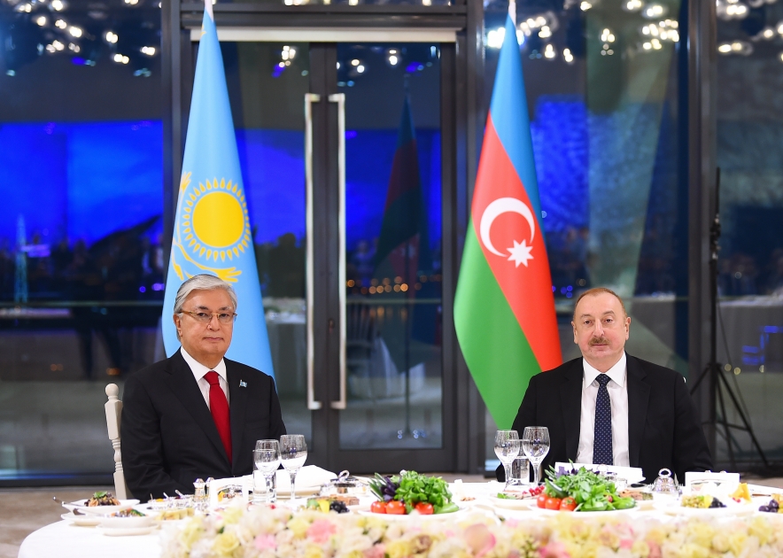 Bakıda Tokayevin şərəfinə ziyafət - FOTOLAR