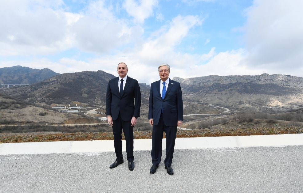 İlham Əliyevlə Tokayev Şuşada - FOTO