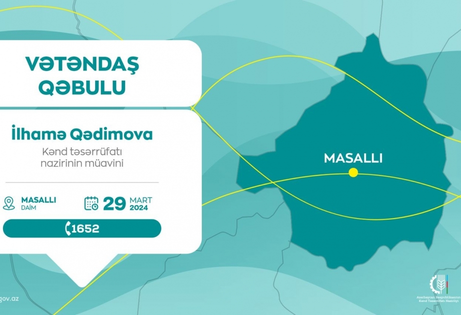 Nazir müavini Masallıda vətəndaşlarla görüşəcək