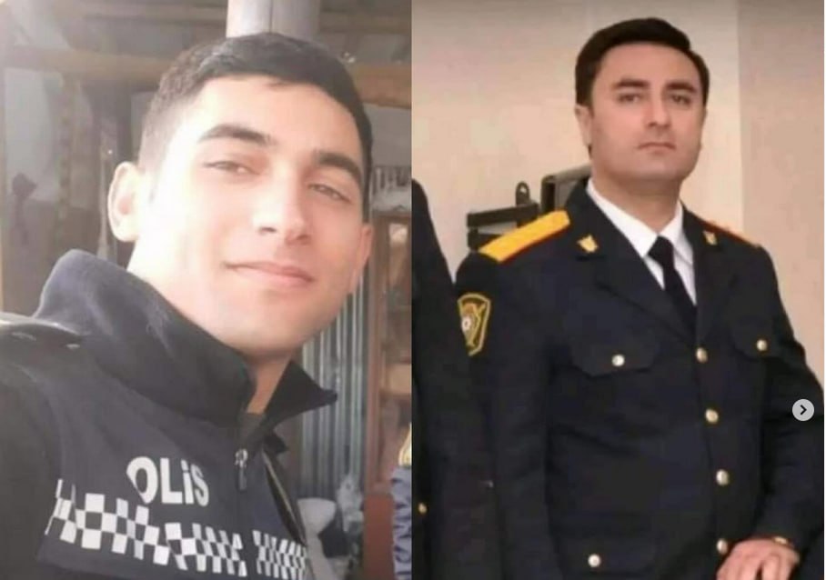 Dünən həlak olan polislərin FOTOLARI