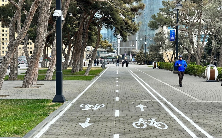 Mikromobillik üçün infrastrukturun yaradılmasına başlanıldı - FOTO