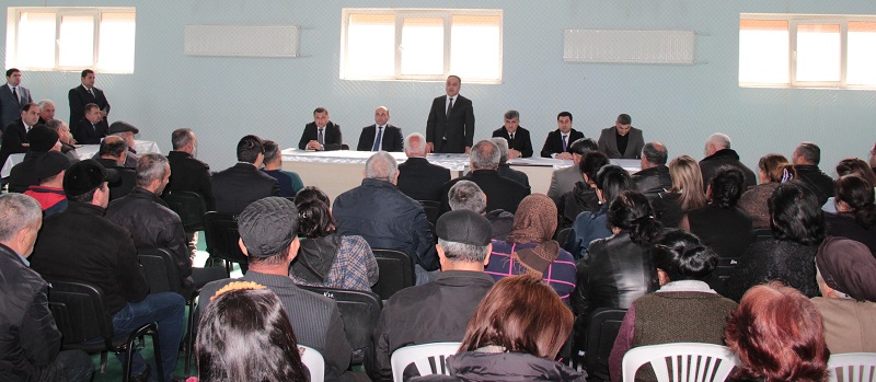 Goranboyun Nərimanlı kəndində səyyar qəbul keçirilib - FOTO