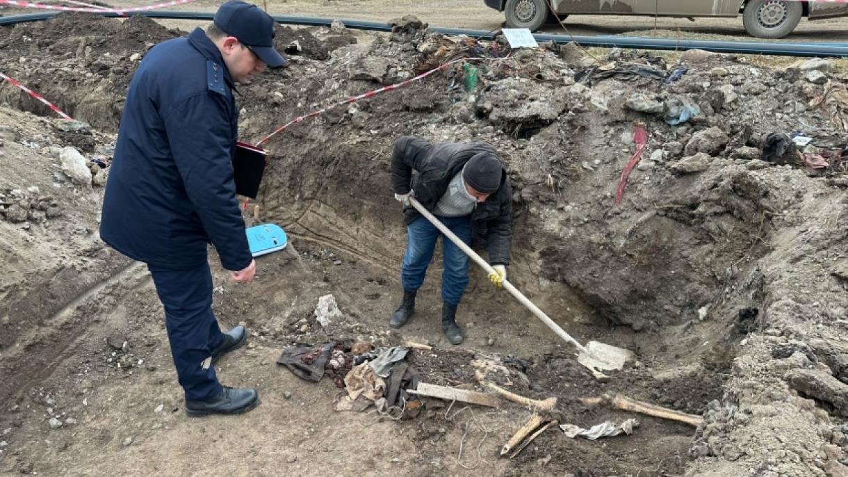 Xocalıdakı kütləvi məzarlıqda tapılan insan qalıqlarının sayı 18-ə çatdı - FOTOLAR