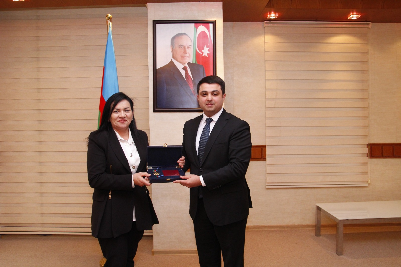Neftçalada “Heydər Əliyevin 100 illiyi ” yubiley medalı sahiblərinə təqdim edildi - FOTO