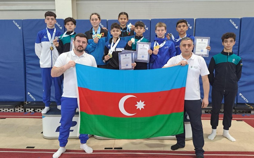 Gimnastlarımız Qazaxıstanda 6 medal qazandılar