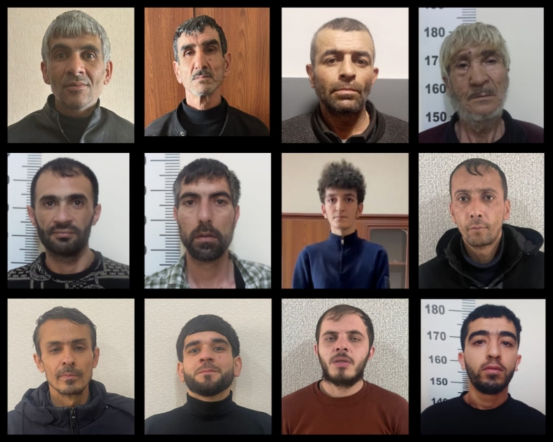Polis Yevlaxda əməliyyat keçirdi - 13 nəfər tutuldu