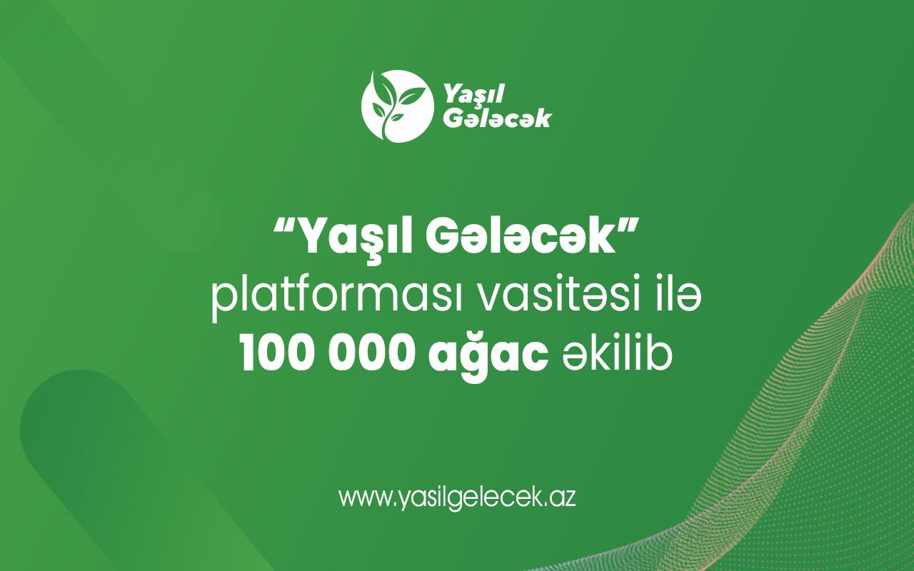“Yaşıl Gələcək” platforması üzərindən 100 000 ağac əkilib