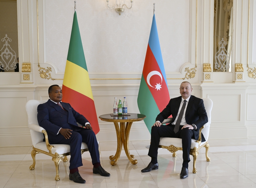 İlham Əliyev Konqo Prezidenti ilə təkbətək görüşüb