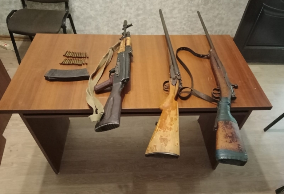 Ötən gün aşkarlanan və təhvil götürülən silahların SAYI