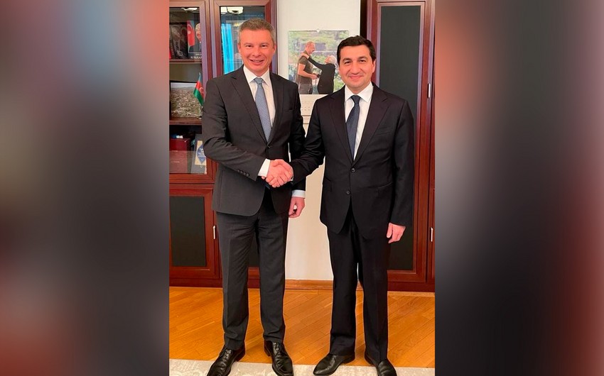 Hikmət Hacıyev Ukrayna səfiri ilə GÖRÜŞDÜ