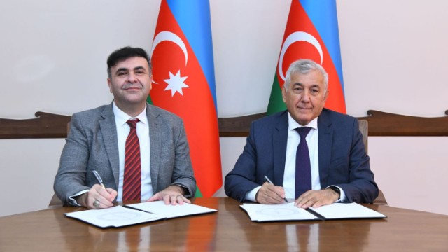 BMU ilə Türkiyə institutu arasında memorandum imzalanıb - FOTOLAR