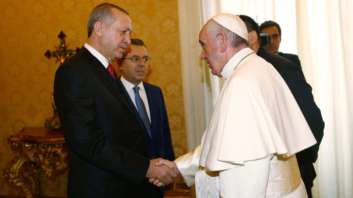 Ərdoğan Fələstinə görə Roma Papasına məktub göndərdi
