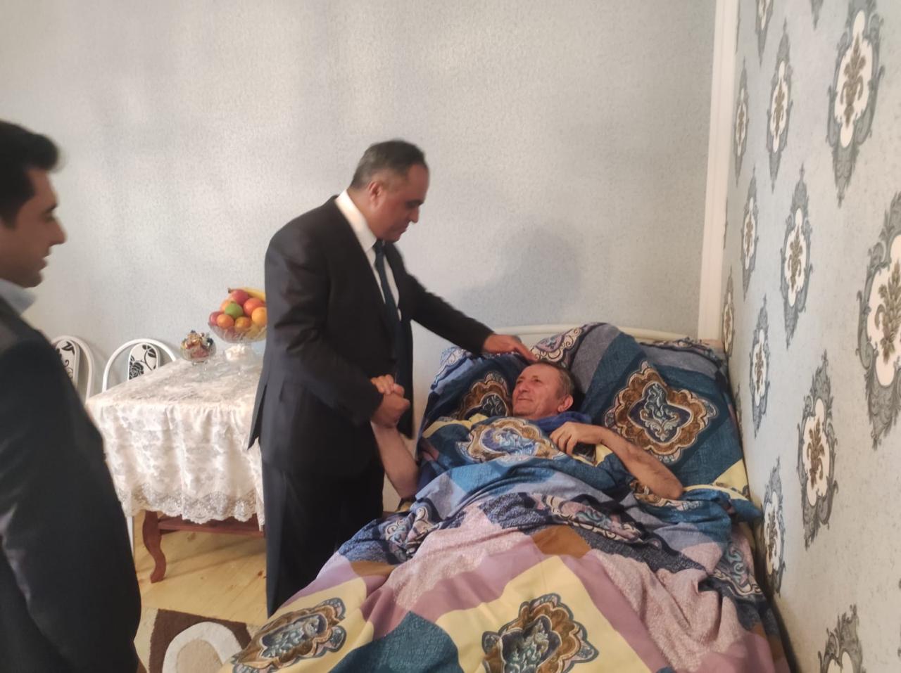 Goranboyda şəhid atası evində ziyarət olundu - FOTO