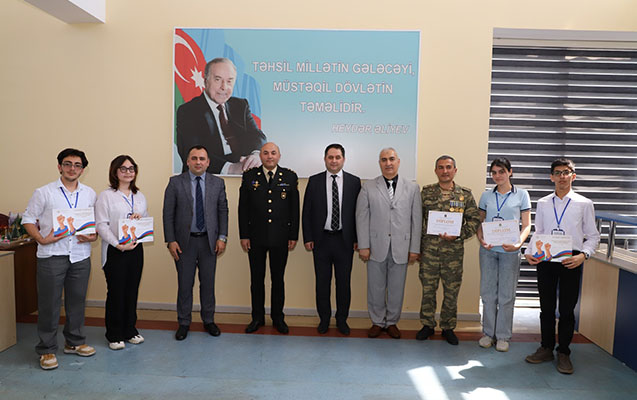 Hərbi bilik yarışının qalibləri mükafatlandırılıb - FOTOLAR