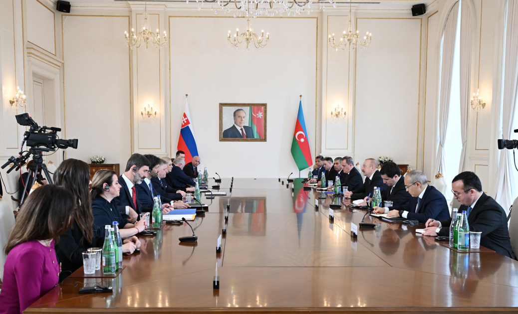 Prezidentin Slovakiya Baş naziri ilə geniş tərkibdə görüşü KEÇİRİLİB 