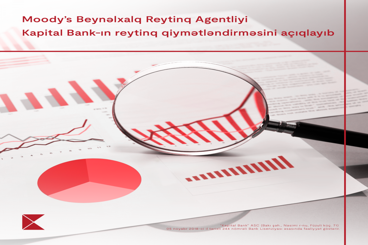 Moody’s Beynəlxalq Reytinq Agentliyi Kapital Bank-ın reytinq qiymətləndirməsini açıqladı