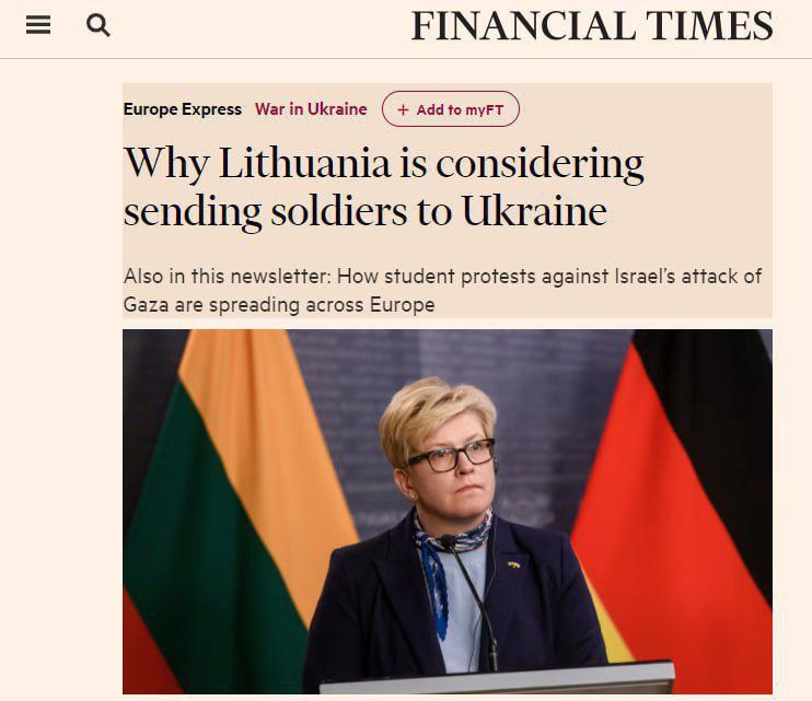 Litva öz əsgərlərini Ukraynaya göndərməyə hazırdır