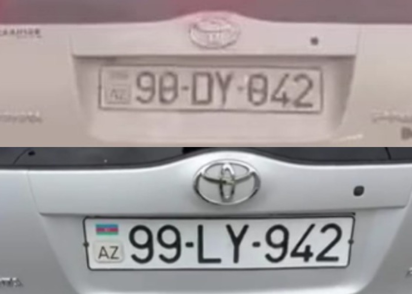 Maşınının nömrəsini dəyişən sürücü həbs edildi