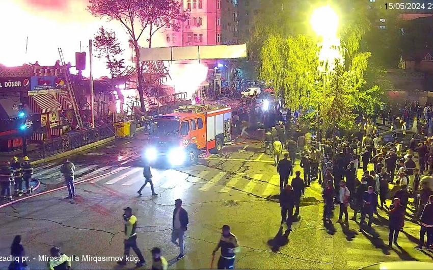 Yanğına görə bağlanan yollar açıldı