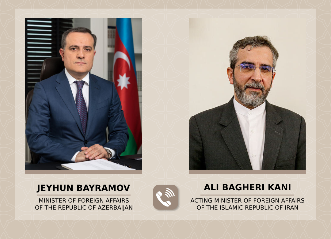 Ceyhun Bayramov Əli Bağeri ilə danışıqlar apardı