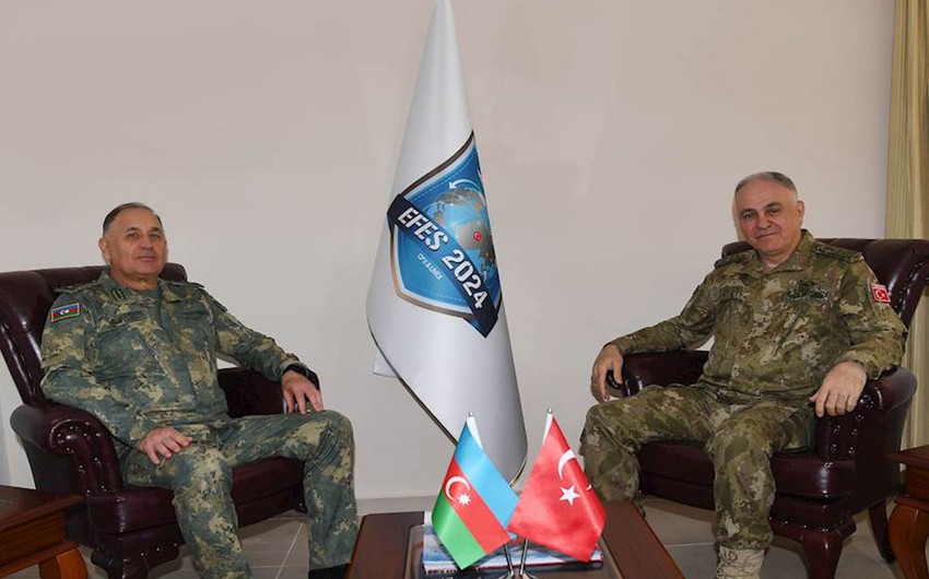Kərim Vəliyev həmkarı ilə görüşdü 