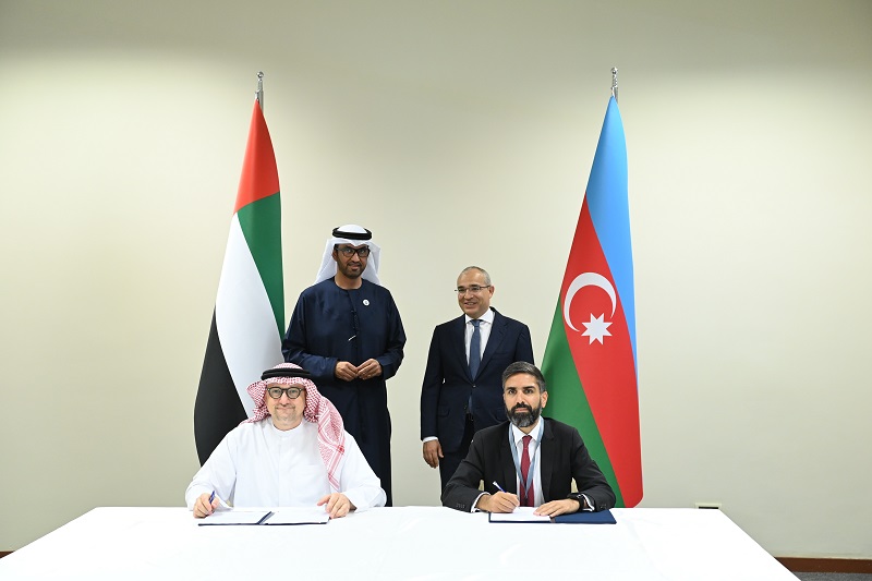 “SOCAR”la “Masdar” arasında üç layihə üzrə saziş imzalandı