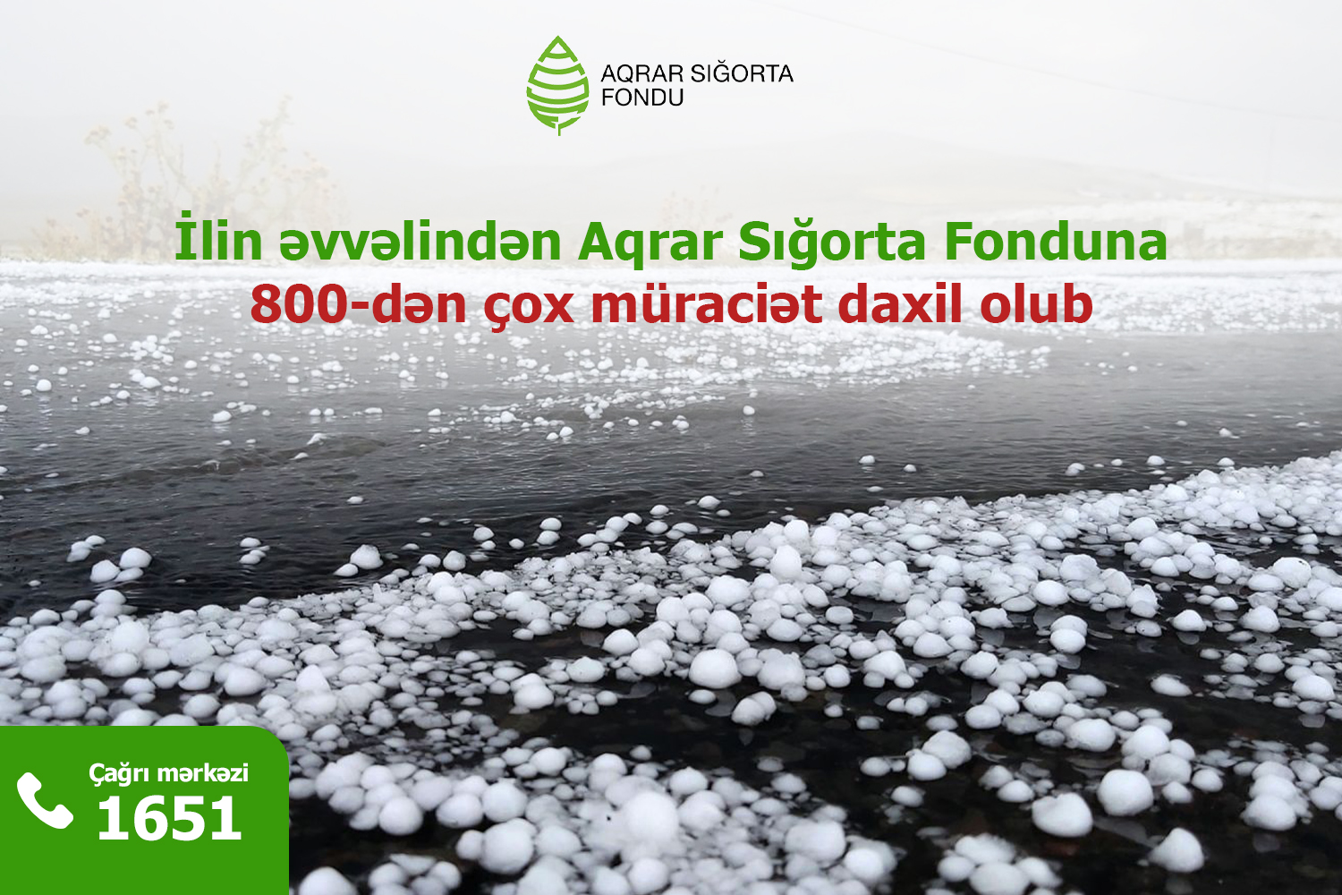 Hava ilə əlaqadar Aqrar Sığorta Fonduna 800-dən çox müraciət daxil olub