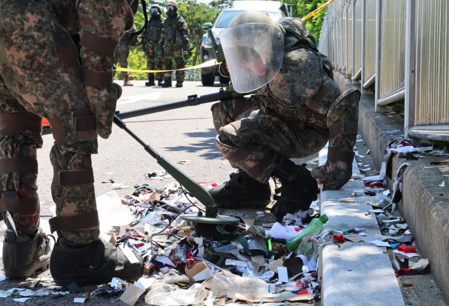 Cənubi Koreyaya yenidən hava balonları göndərdi