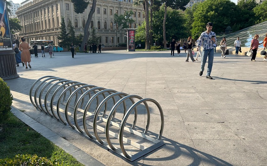 Velosipedlər üçün parklanma məntəqələri yaradıldı