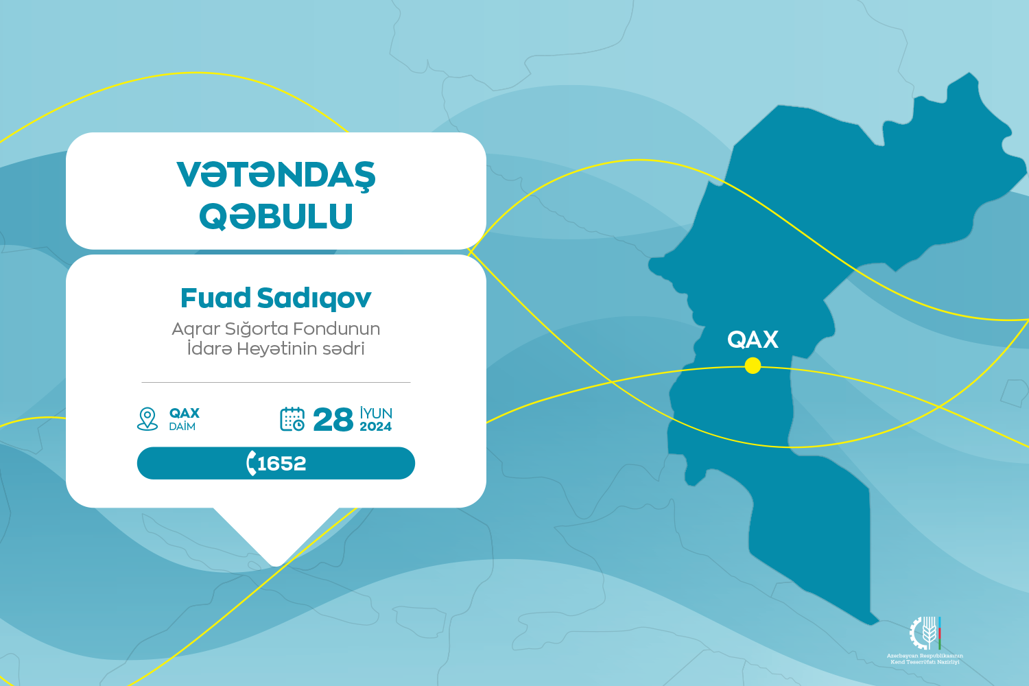 Fuad Sadıqov Qaxda vətəndaşlarla görüşəcək