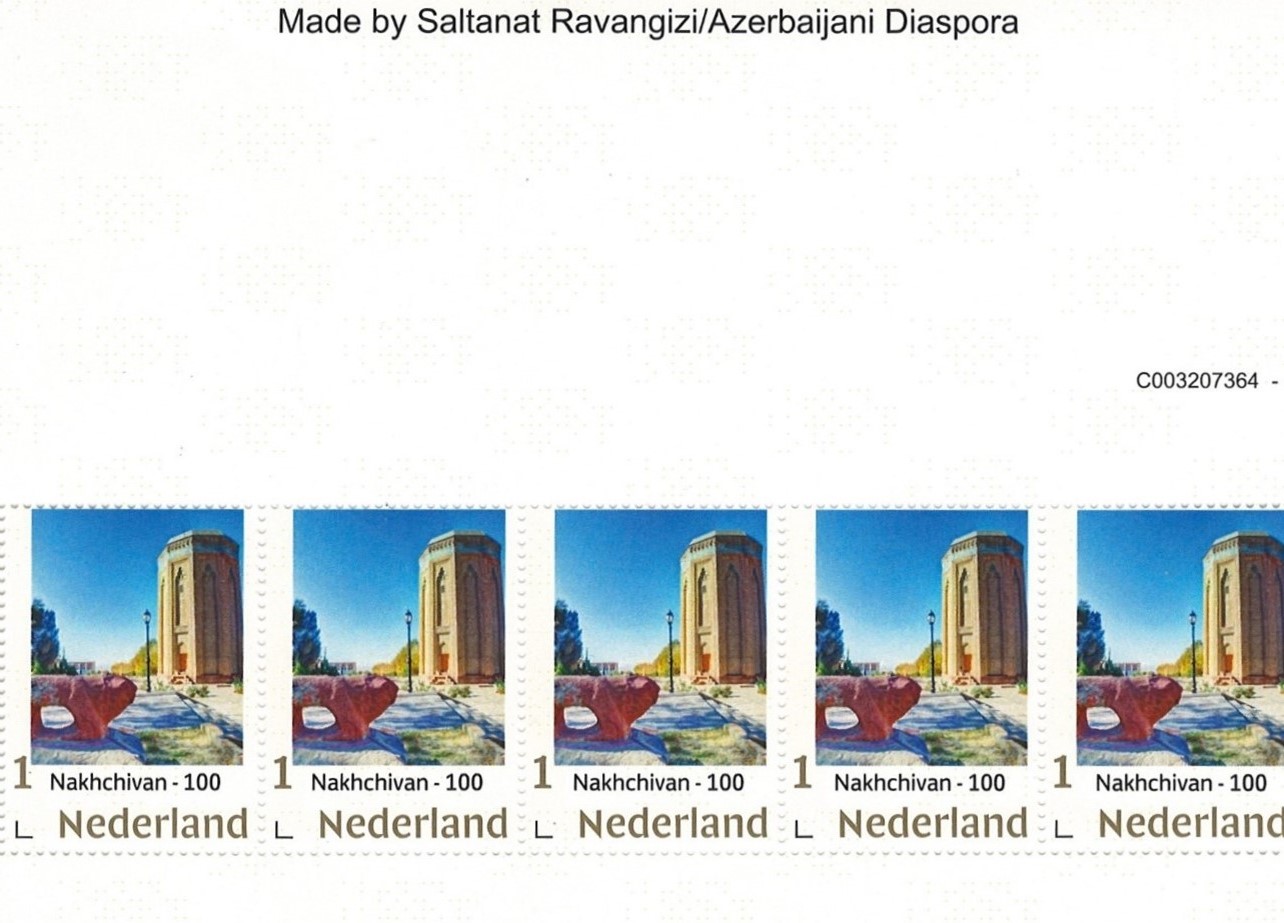 Amsterdamda Naxçıvanın 100 illiyinə həsr olunmuş poçt markaları çap edilib