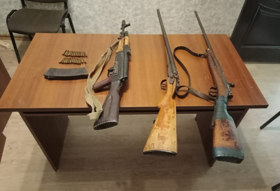 Ötən gün təhvil və aşkar edilərək götürülən silahların SAYI