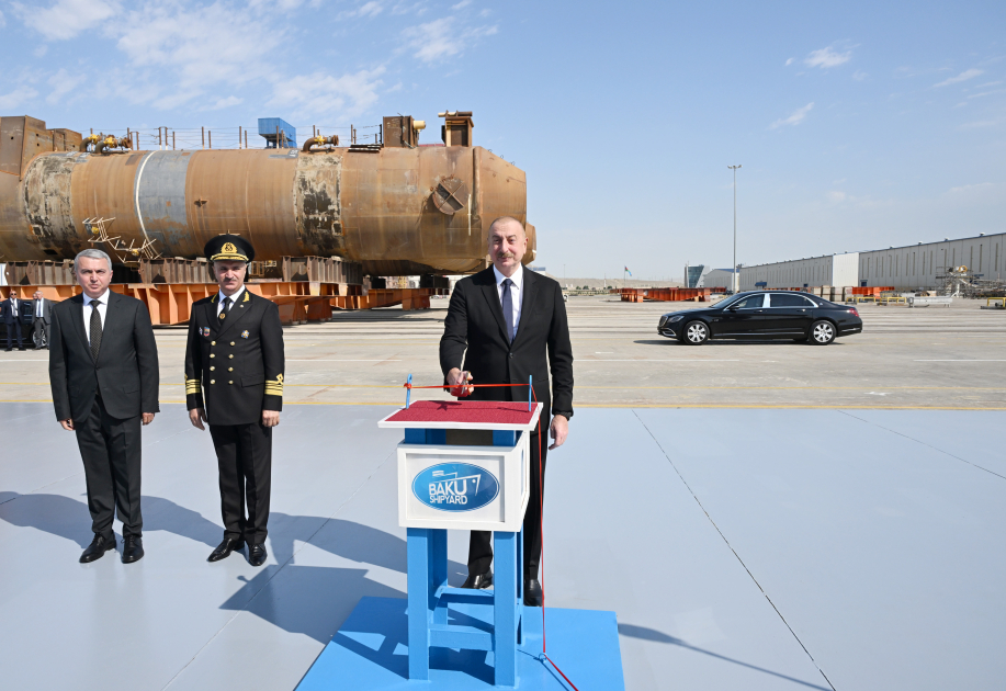 Prezident “Zəngilan” tankerini istismara verdi - FOTOLAR