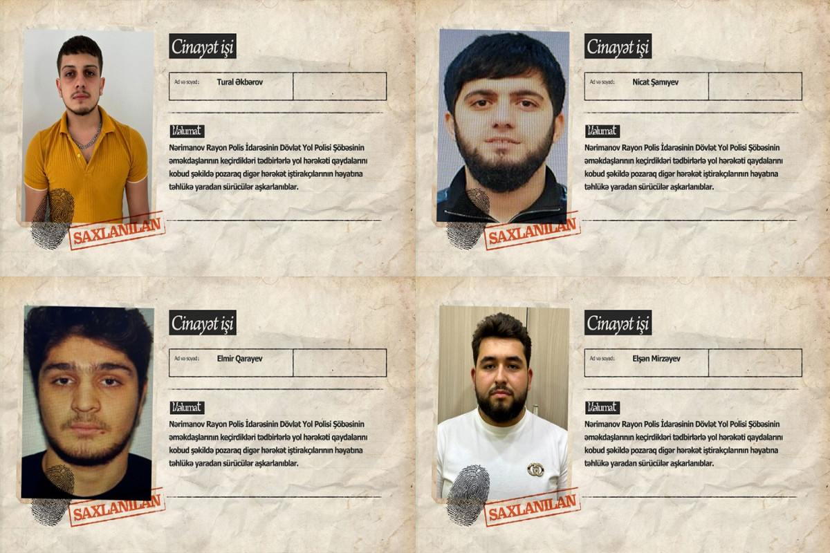 Avtoxuliqanlıq görüntülərini sosial şəbəkələrdə paylaşan sürücülər tutuldu  - VİDEO
