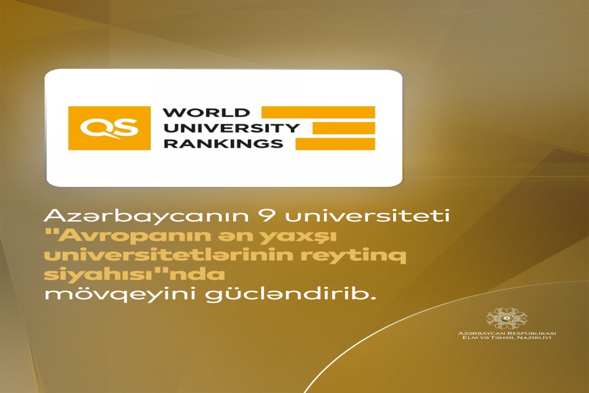 Azərbaycanın 9 universiteti “Avropanın ən yaxşı universitetlərinin reytinq SİYAHISI”NDA 