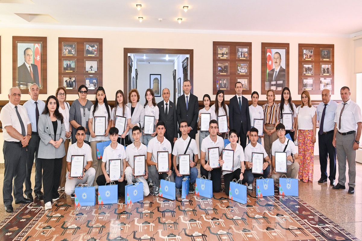 “Qərbi Azərbaycana qayıdış” olimpiadasının qalibləri ilə görüş - FOTO