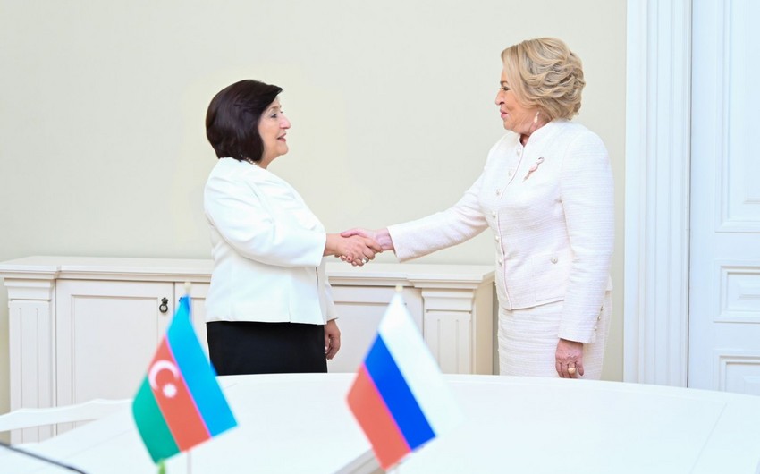 Sahibə Qafarova Rusiyada görüşlər keçirdi