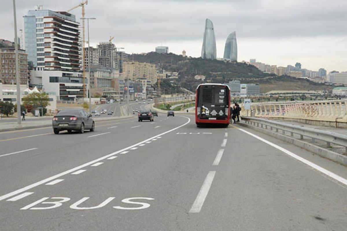 160 km yeni avtobus zolaqları çəkiləcək
