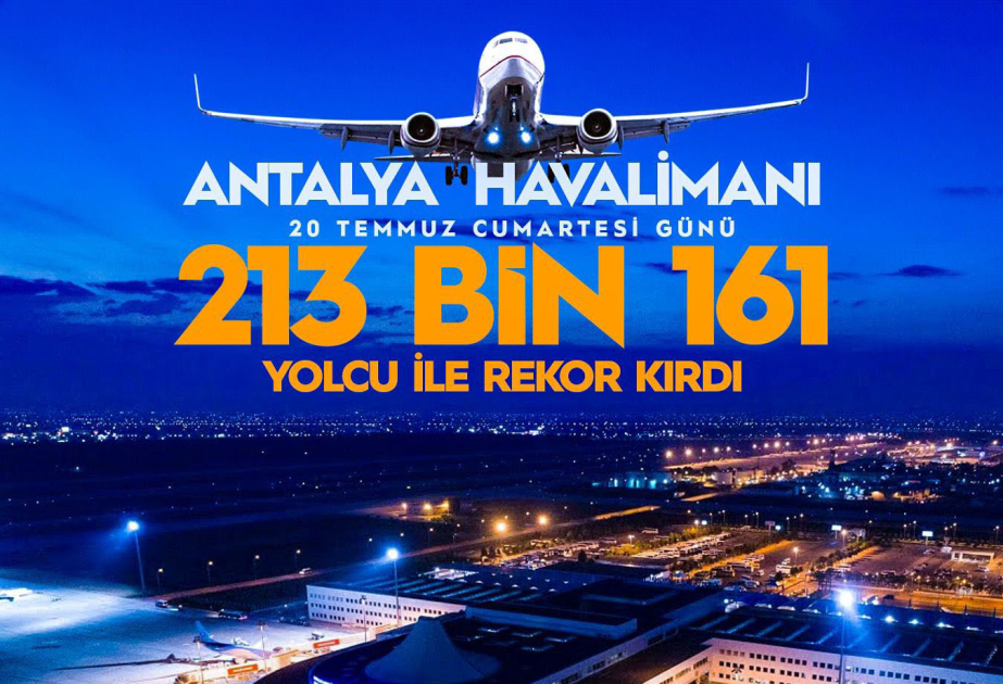 Antalya hava limanında yeni REKORD