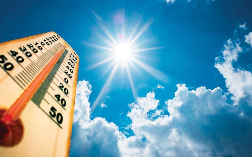 İyulda havanın temperaturu normadan yüksək olub