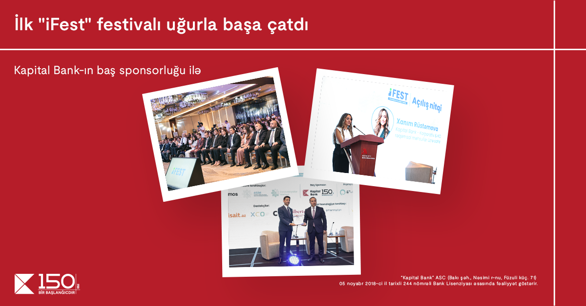 Kapital Bank-ın baş sponsorluğu ilə festival keçirilib
