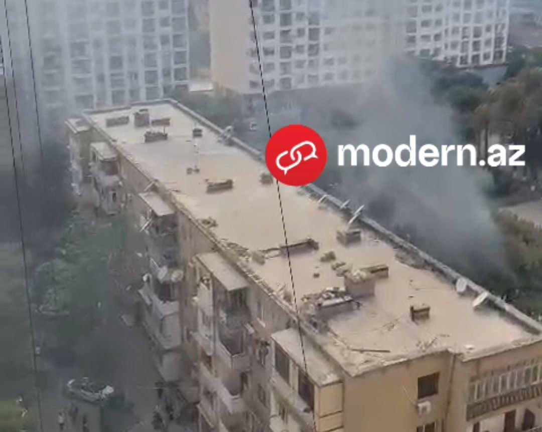 Bakıdakı yanğın söndürülüb - YENİLƏNİB